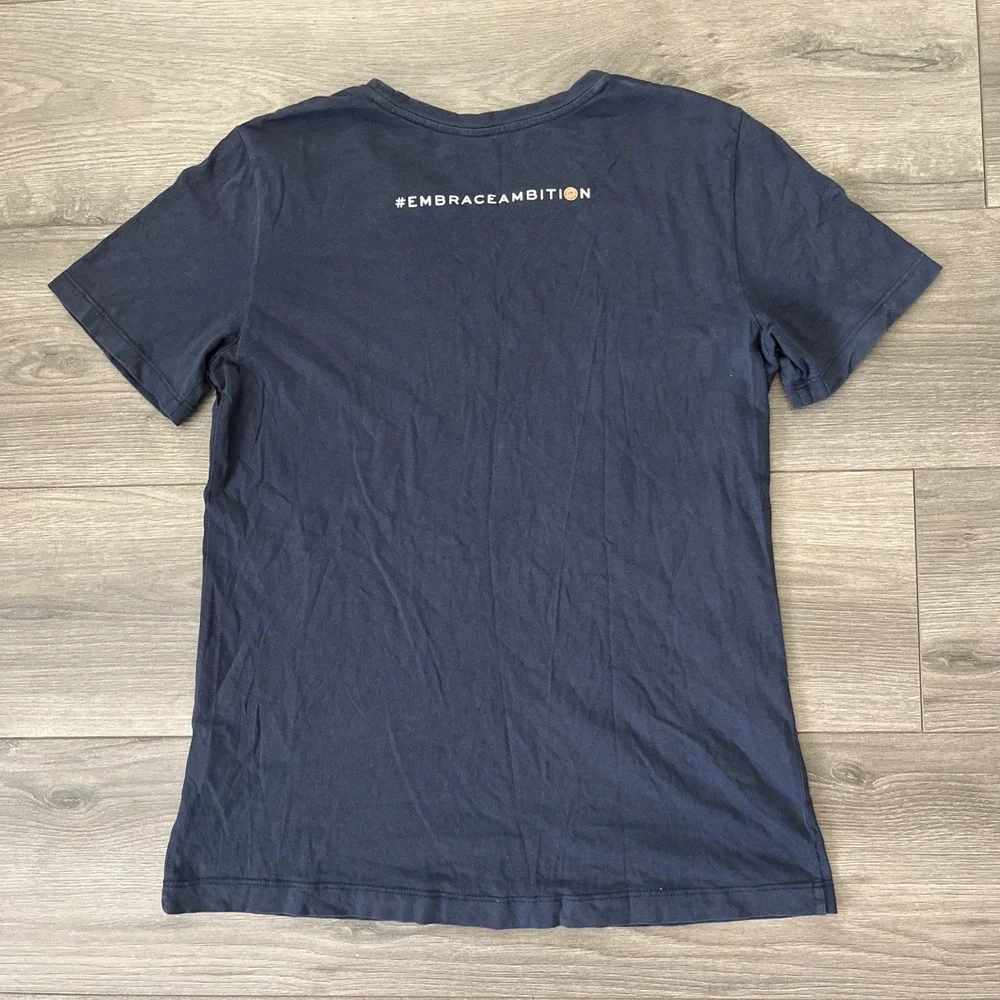 Tory Burch Womens S T Shirt Dark Blue Ambitious Short Sleeve